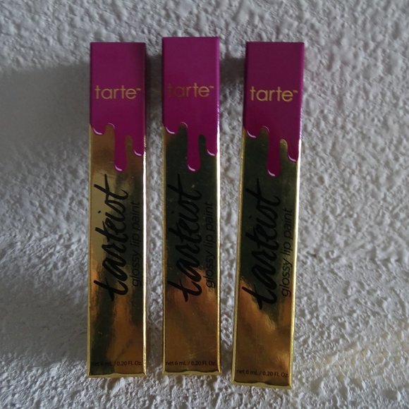 Tarte Tarteist Glossy Lip Paint Fave New Bundle of 3 - Picture 1 of 3